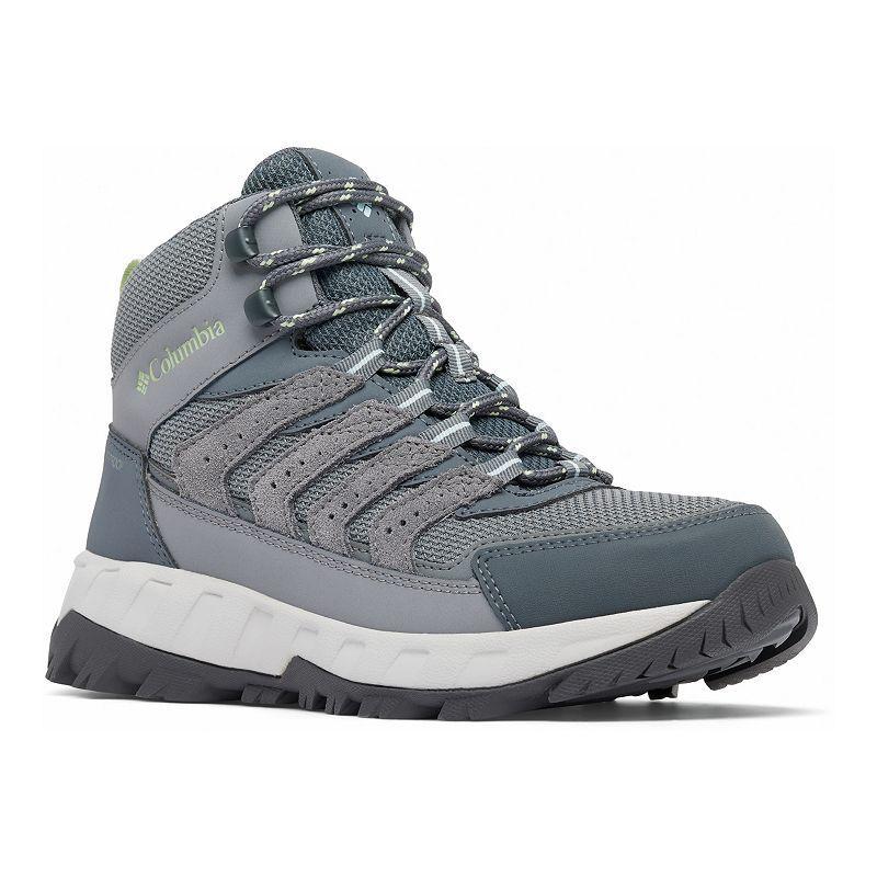 Columbia Strata Trail Mid Wp (TI Grey Steel/Sage Leaf) Women's Shoes Product Image