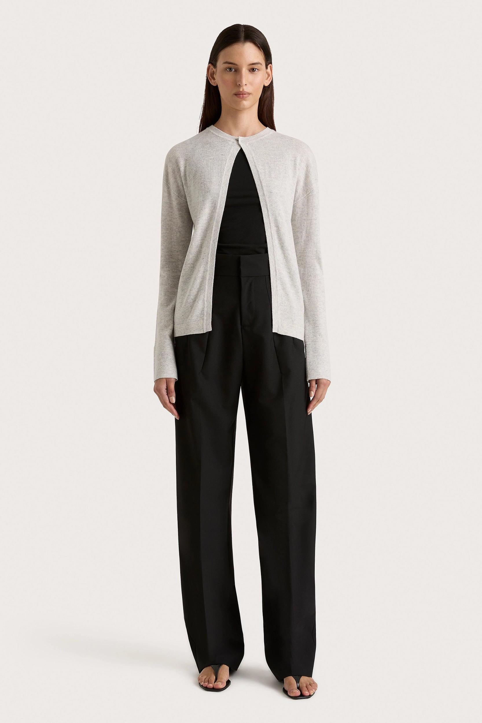 Frederikke Cashmere Cardigan Grey Marle Product Image