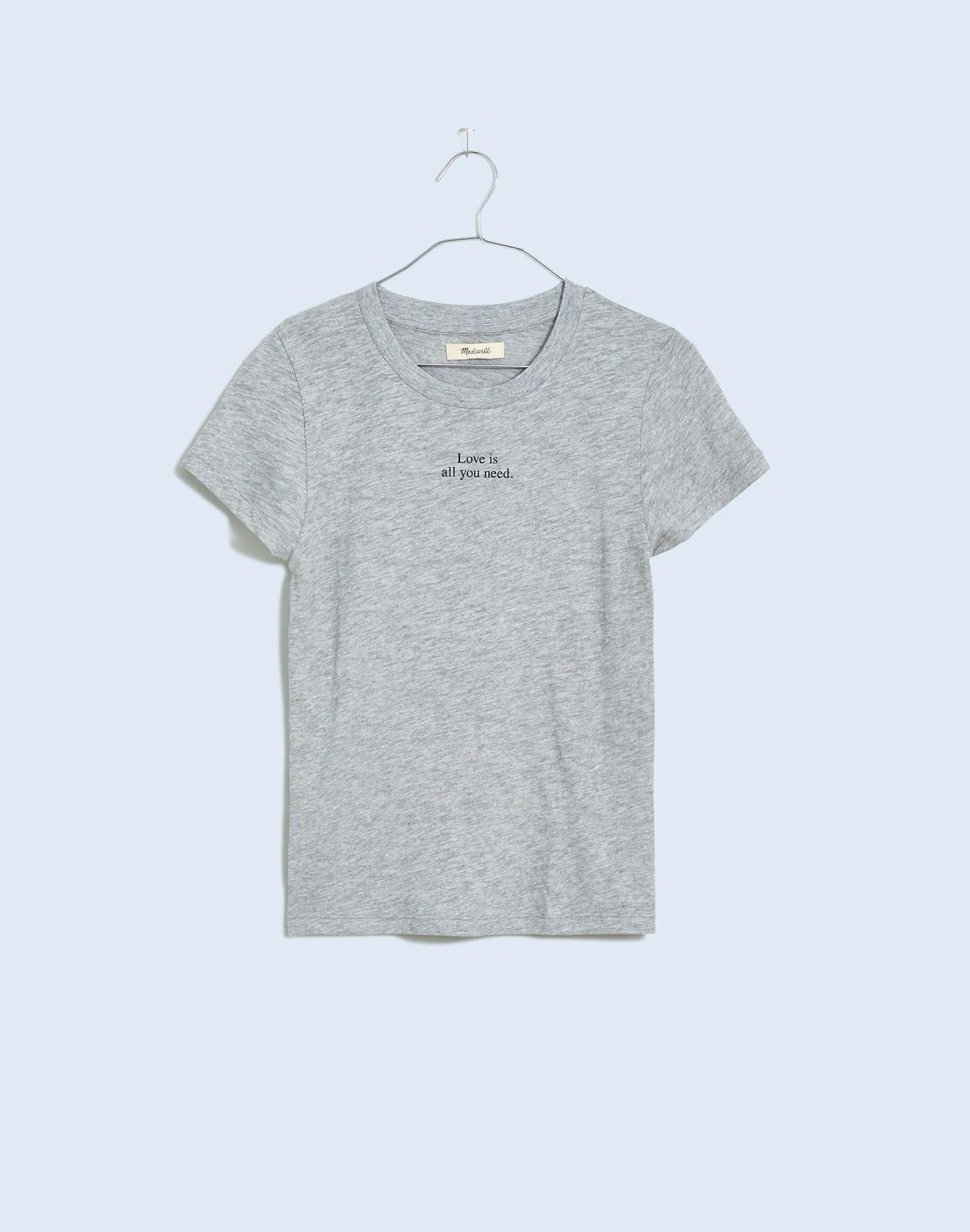 Heathered Graphic Shrunken Tee Product Image