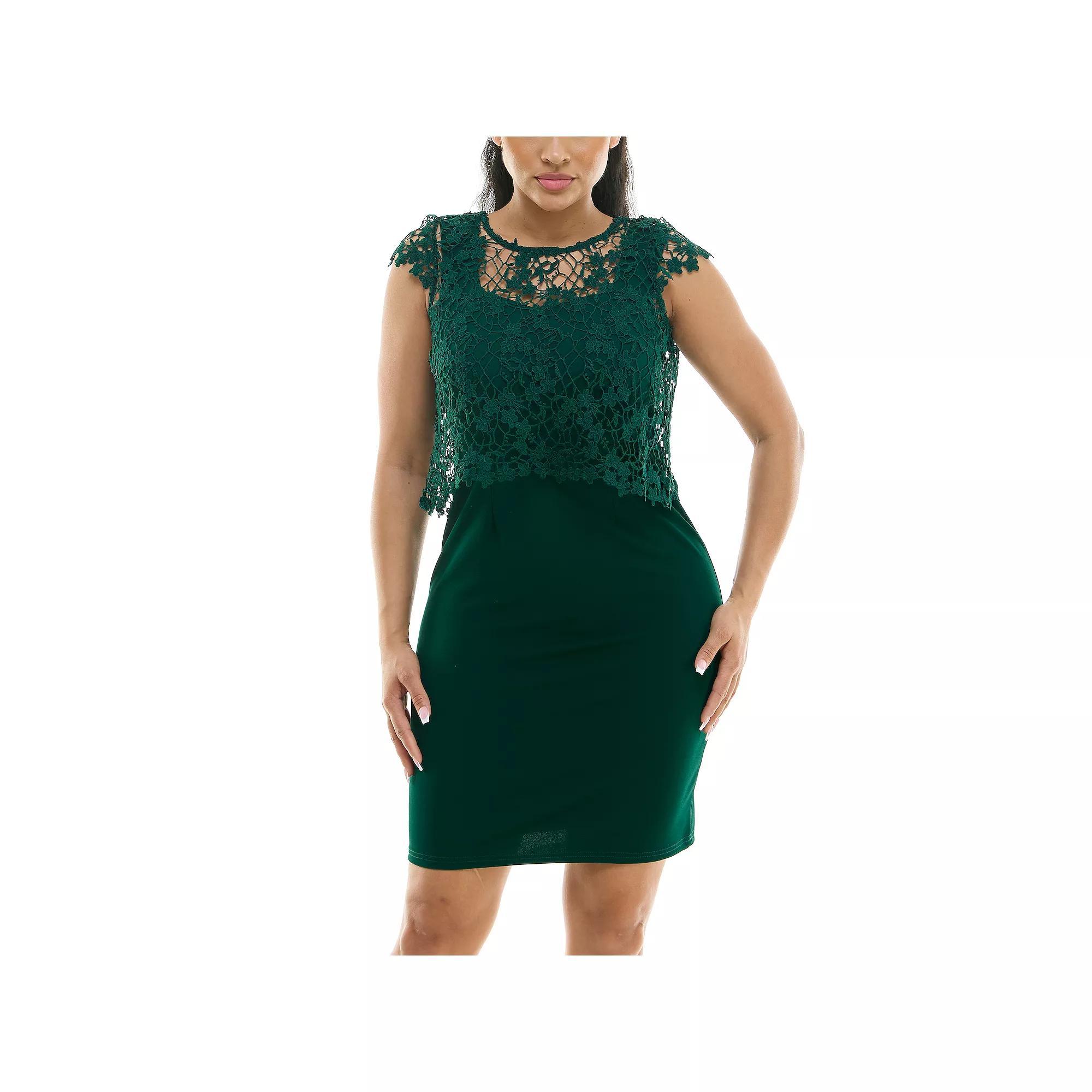 Womens Nina Leonard Floral Flyaway Sheath Dress Product Image