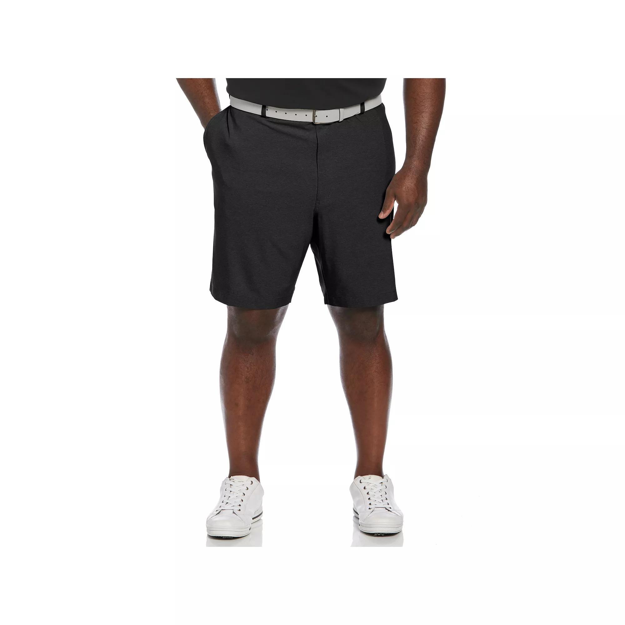 Big & Tall Grand Slam Active Golf Shorts, Men's, Size: 54, Caviar Grey Product Image