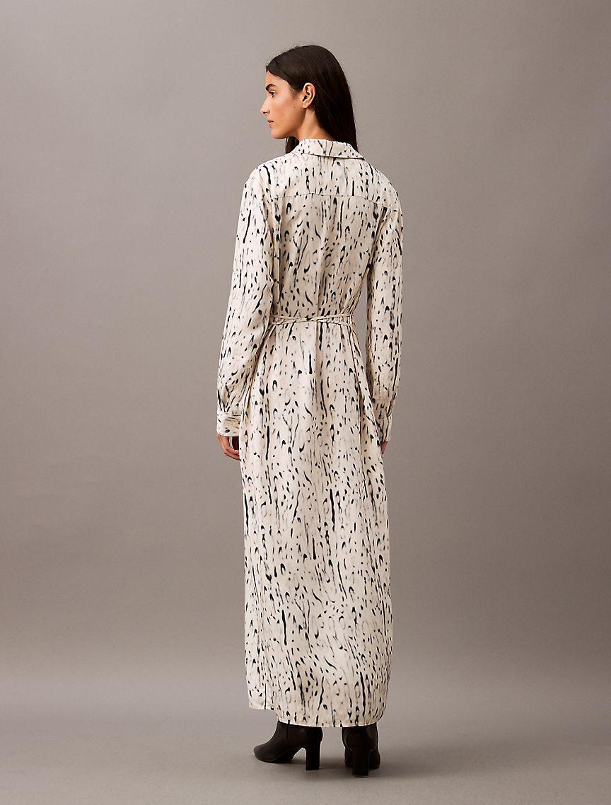 Viscose Twill Maxi Shirt Dress Product Image