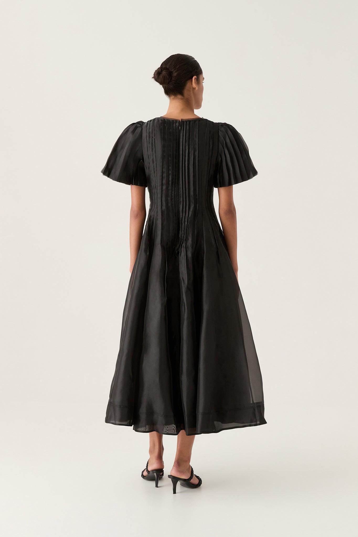 Nova Pleated Midi Dress Product Image