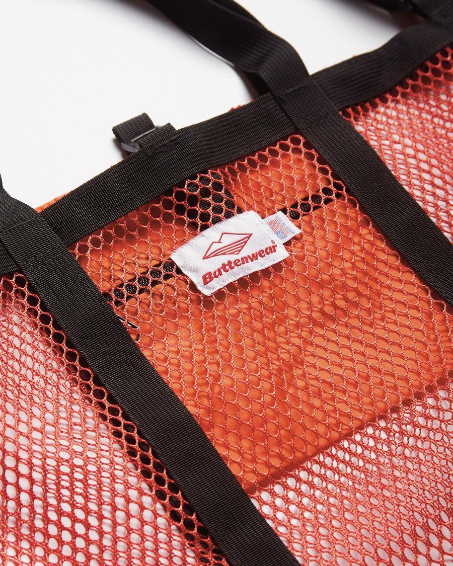 Mesh Tote / Orange x Black Product Image
