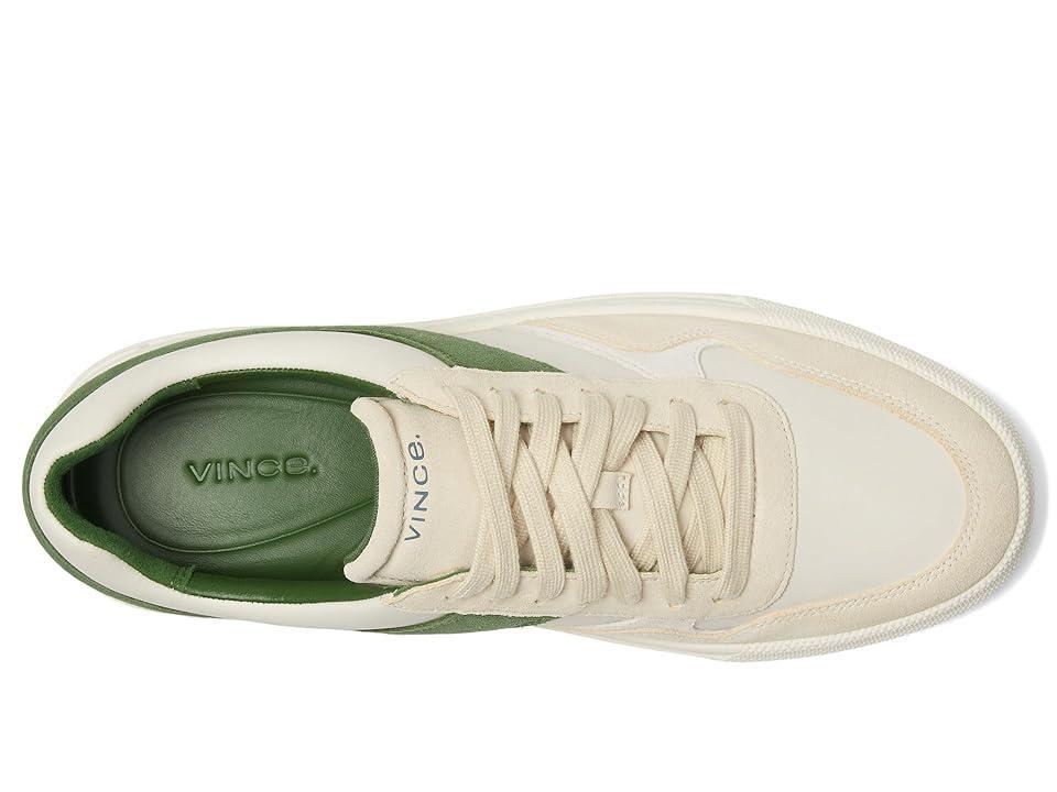 Vince Warren Retro Lace-Up Sneakers White Leather) Men's Shoes Product Image