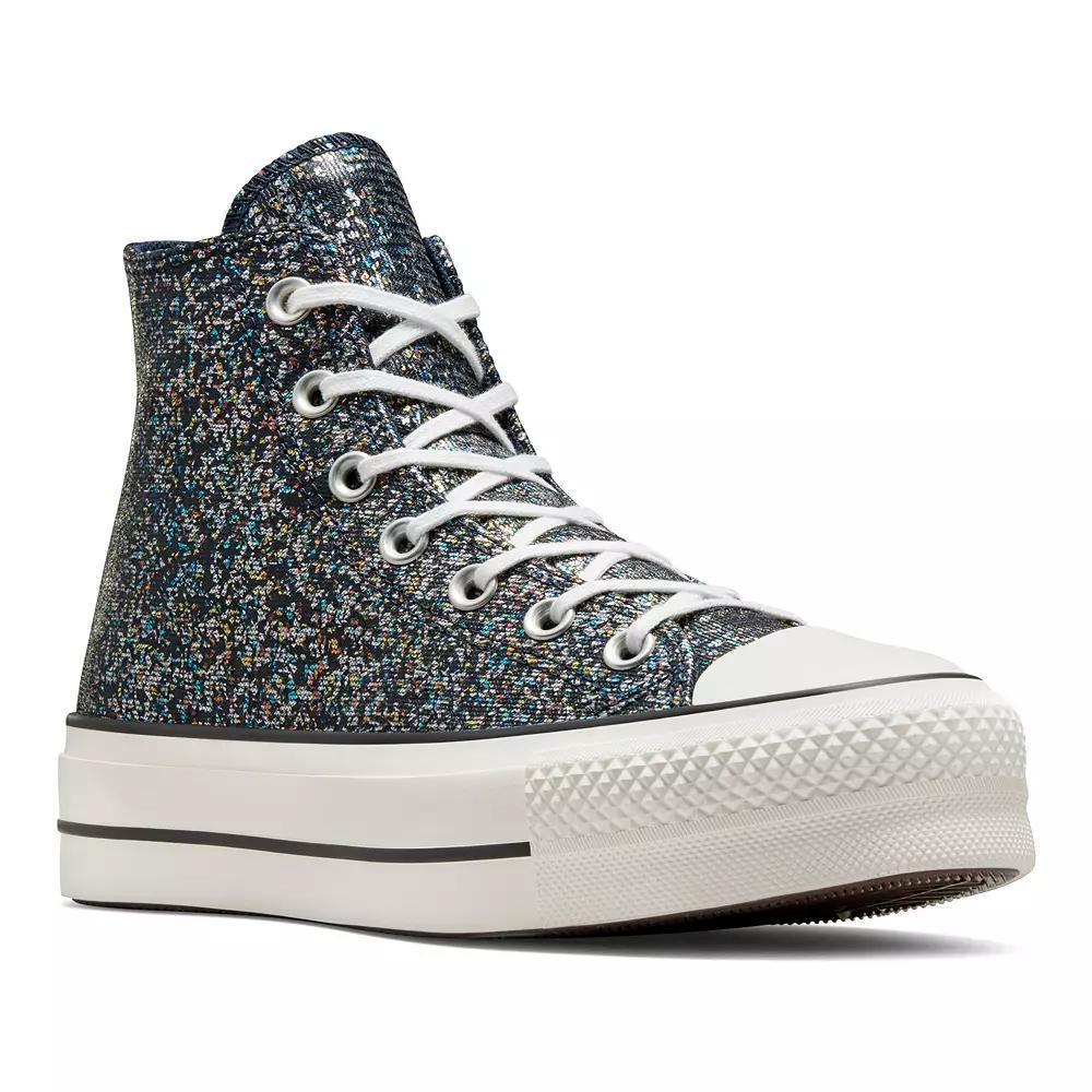 Converse All Star Lift Womens Shinefetti Platform High-Top Sneakers Product Image