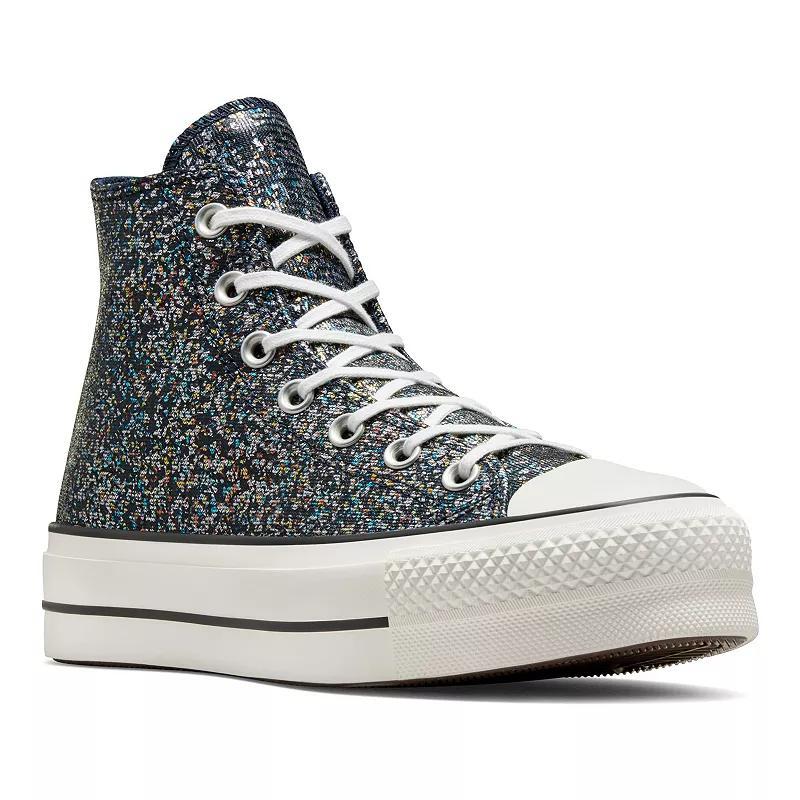 Converse All Star Lift Womens Shinefetti Platform High-Top Sneakers Product Image