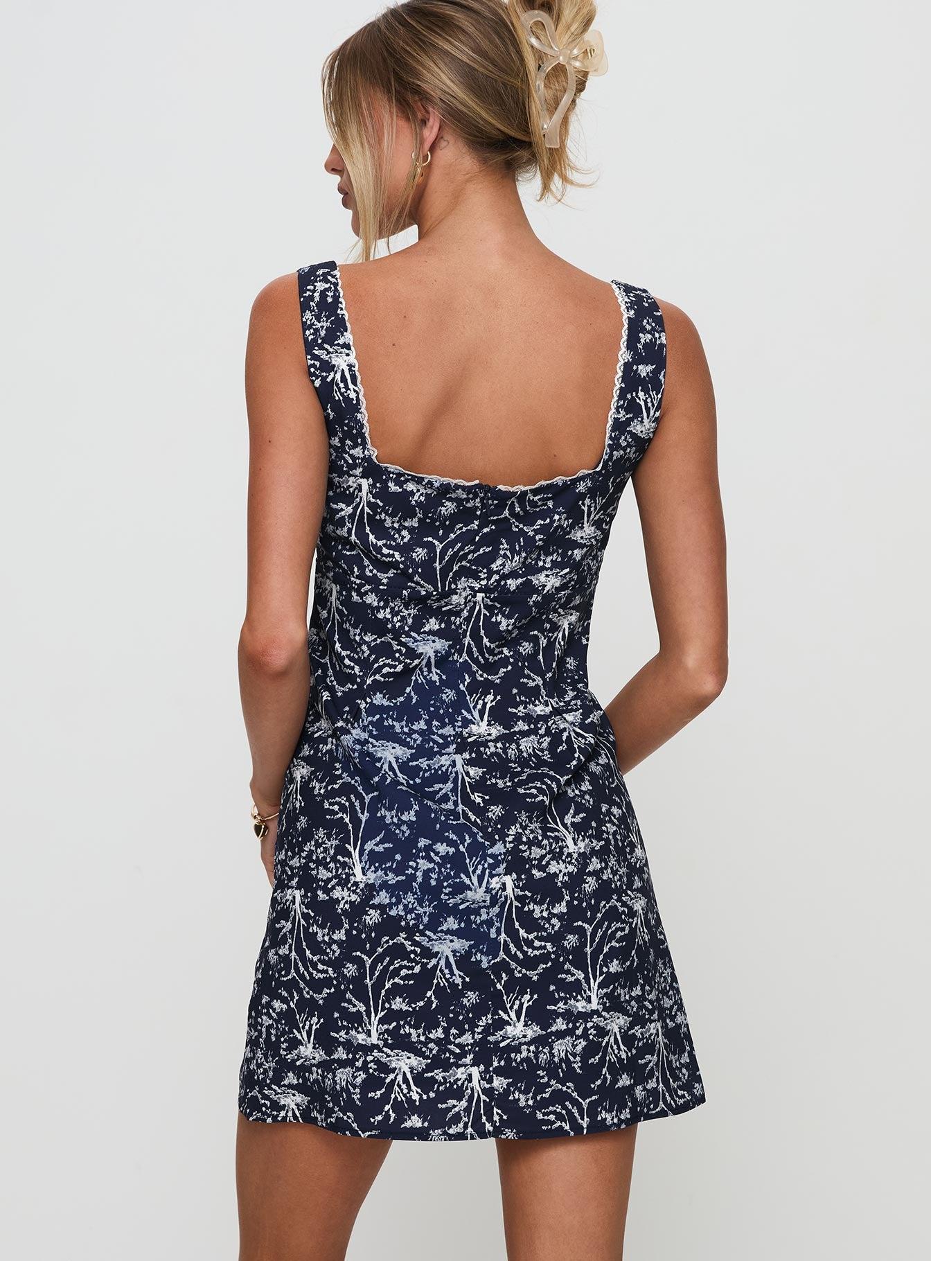 Alliston Mini Dress Navy Product Image
