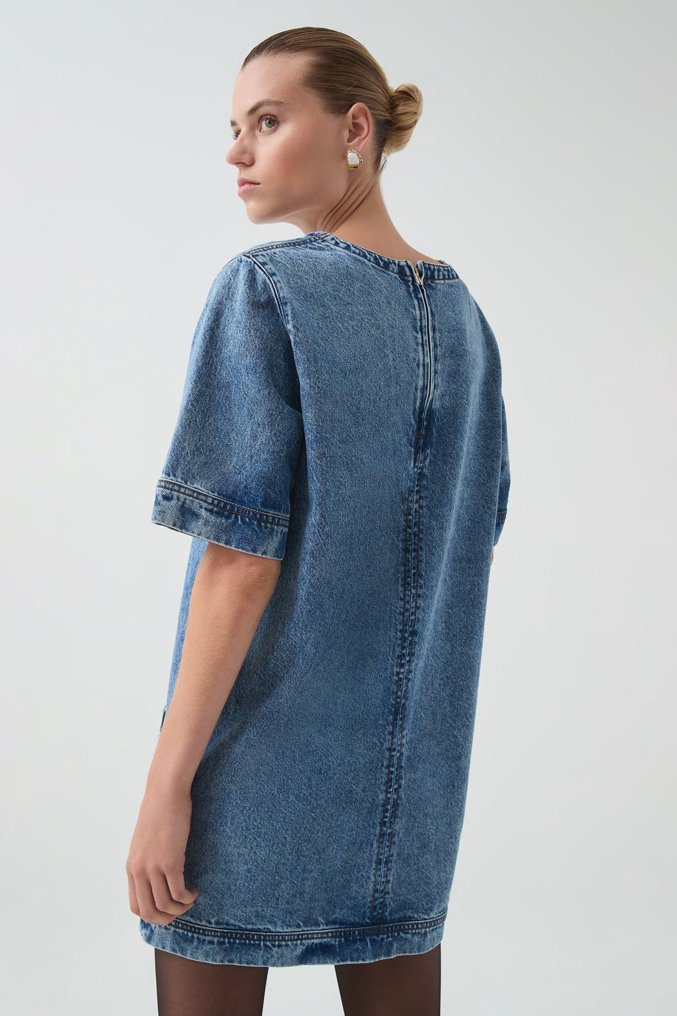 Blues Denim Tee Dress Product Image