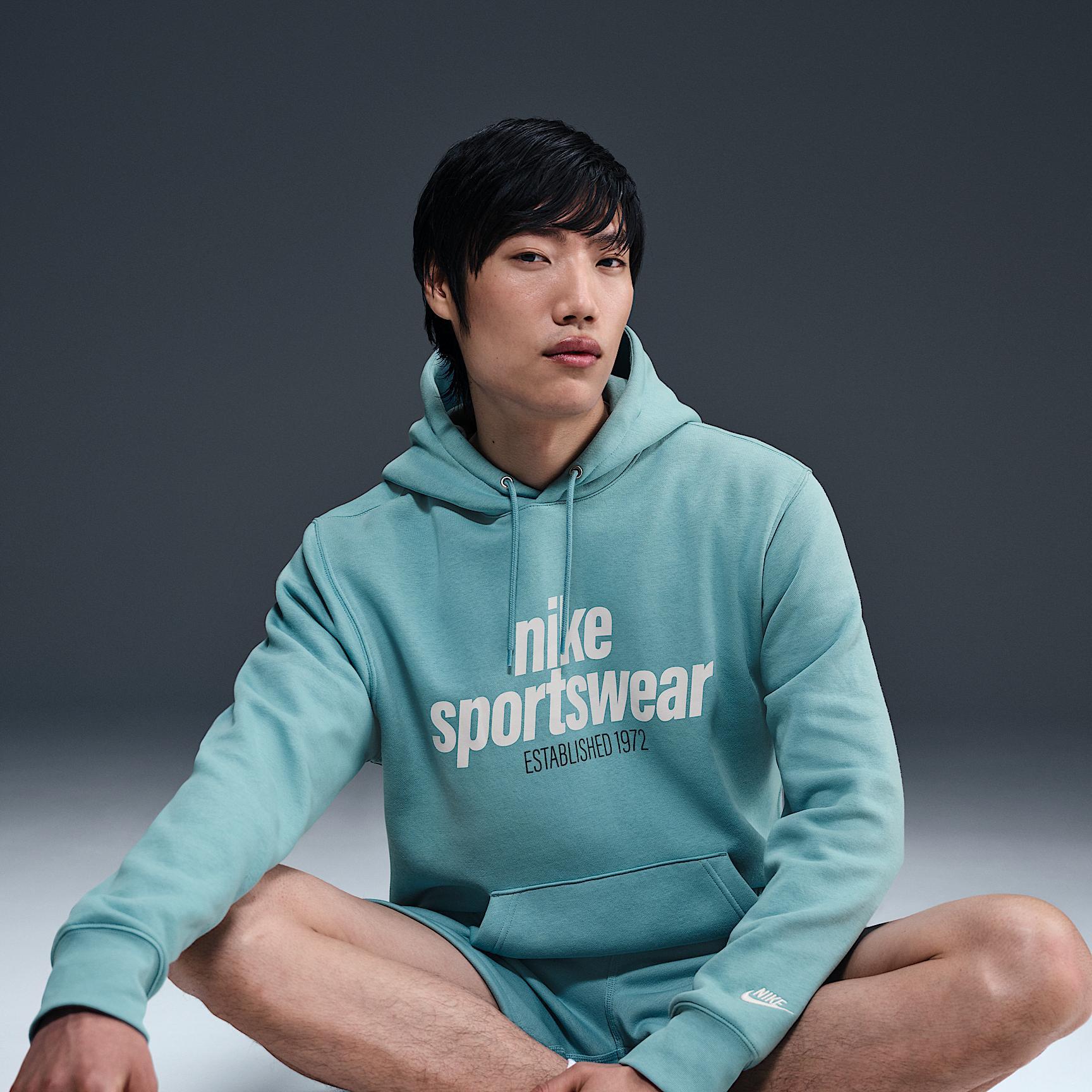 Nike Mens Sportswear Club Fleece Retro Pullover Hoodie Product Image