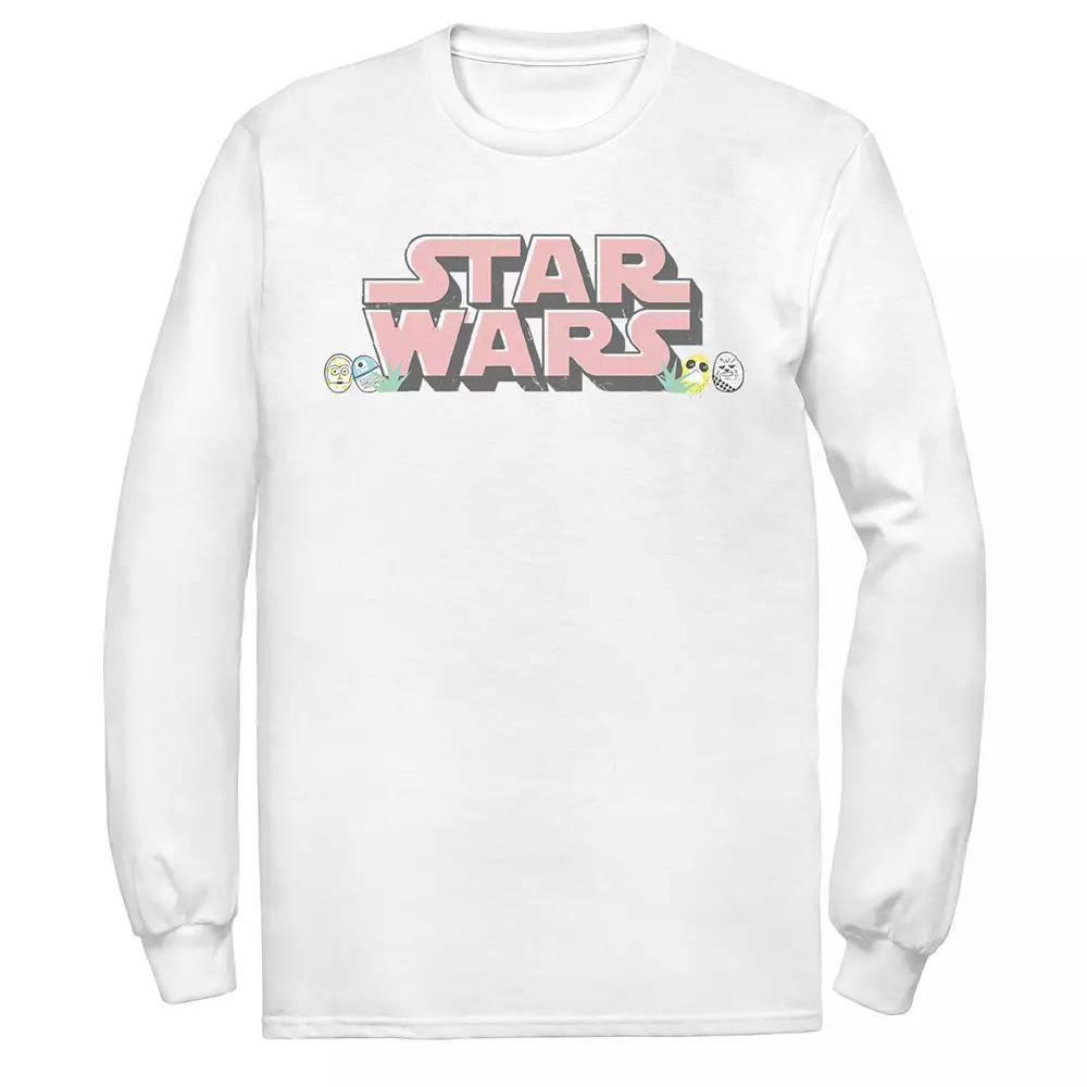 Men's Star Wars Easter-Themed Chest Logo Tee, Size: Large, Athletic Grey Product Image