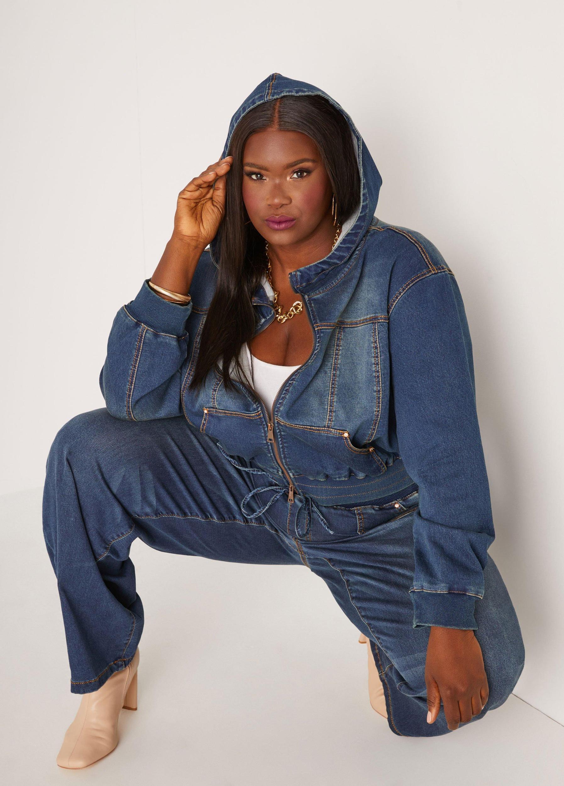 Wide Leg Knitted Jeans Product Image
