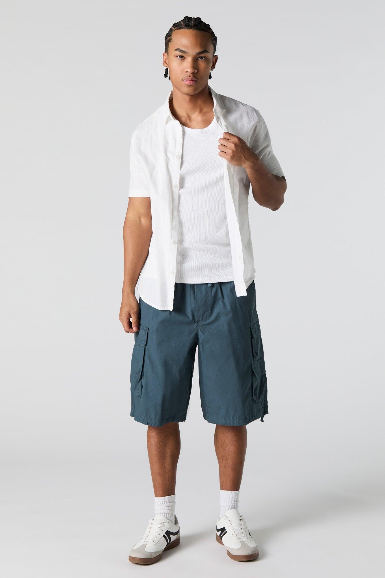 Poplin Longline Cargo Short Male Product Image
