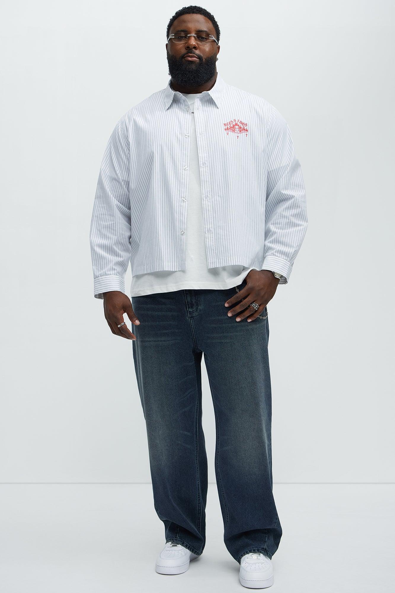 Down Bad Baggy Jeans - Dark Wash Male Product Image