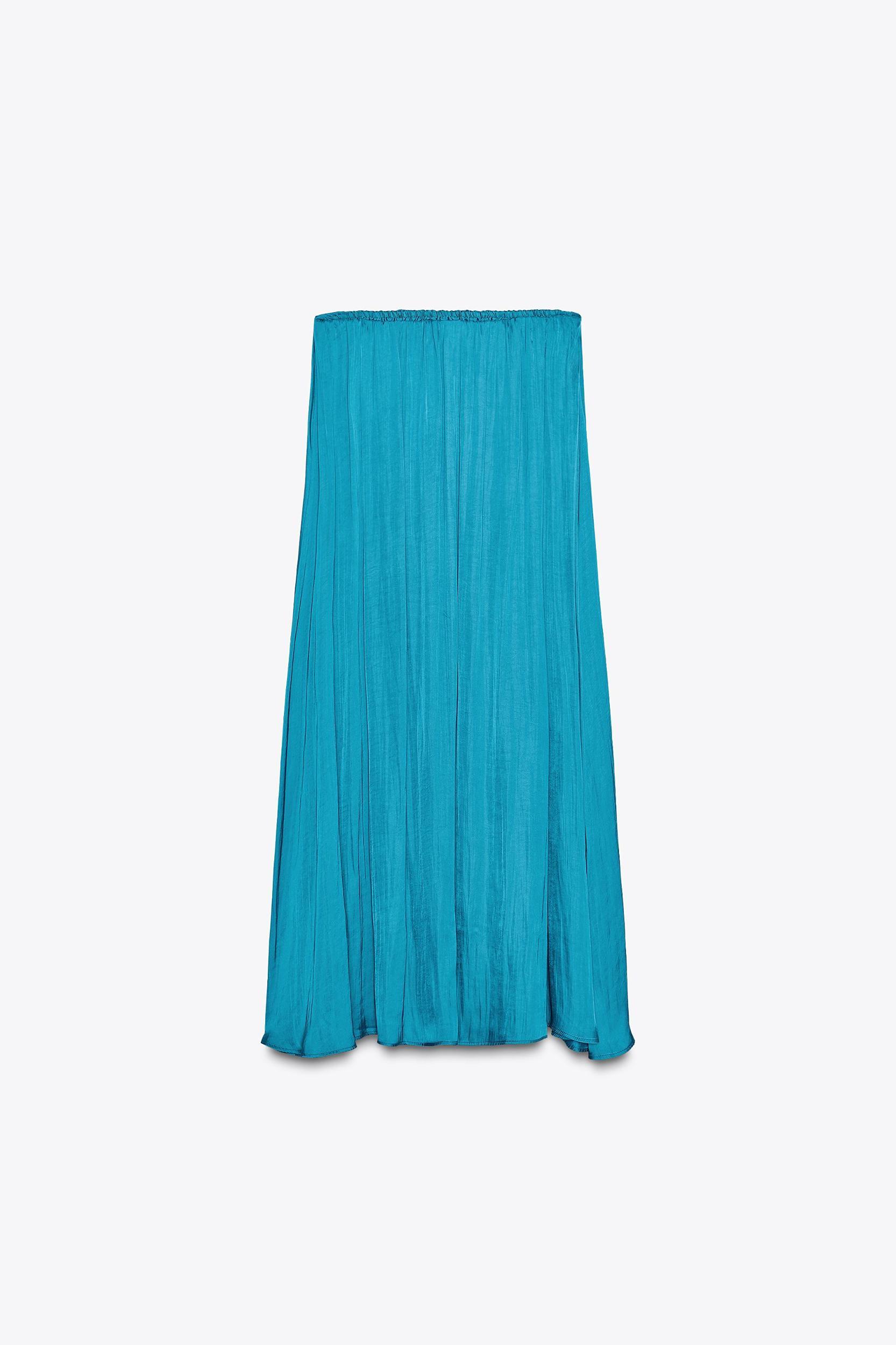 SATIN MIDI SKIRT Product Image