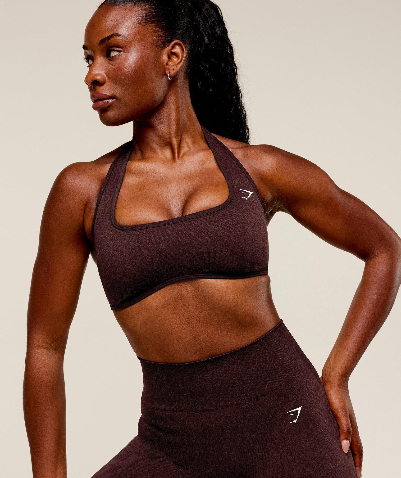 Adapt Fleck x Whitney Halterneck Sports Bra Product Image