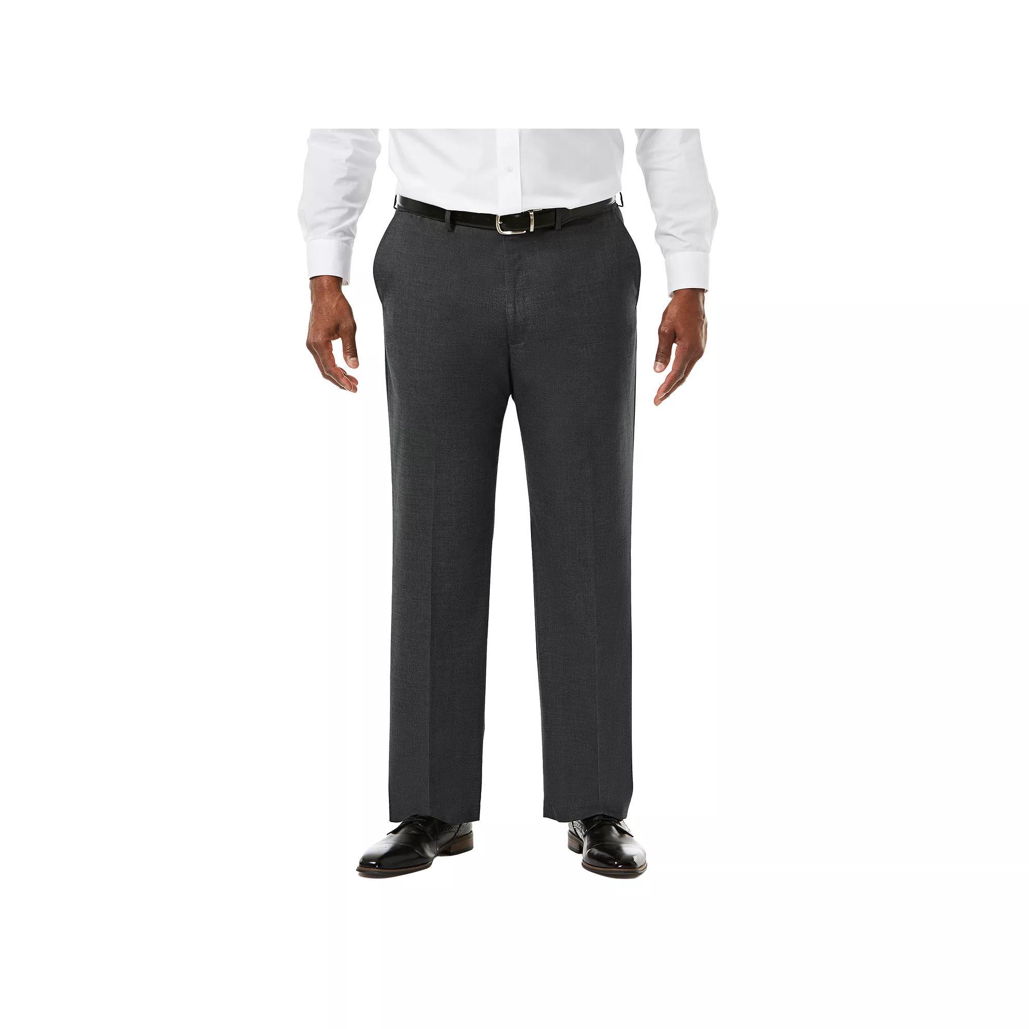 Big & Tall J.M. Haggar Premium Classic-Fit Sharkskin Stretch Flat-Front Suit Pants, Mens Product Image
