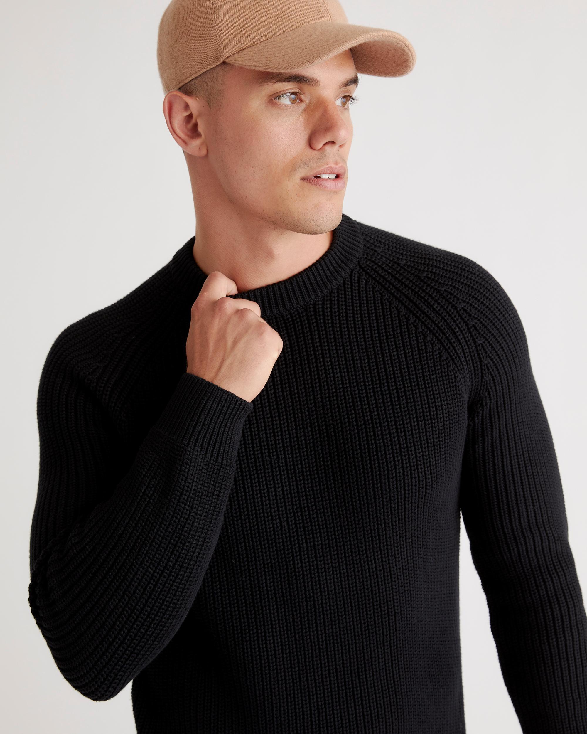 Quince | Men's Fisherman Crew Sweater Organic Cotton Product Image