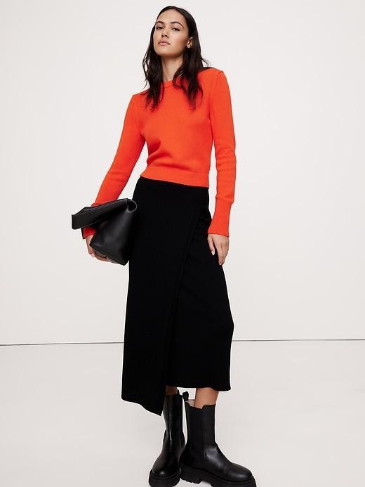 Cotton-Silk Crew-Neck Sweater Product Image
