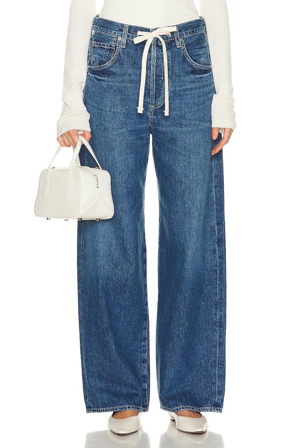 Citizens of Humanity Brynn Drawstring High Rise Wide Leg Jeans in Atlantis Product Image