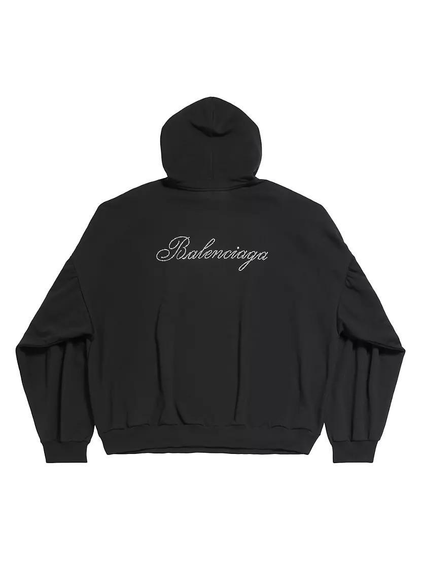 Handwritten Round Hoodie Oversized Product Image