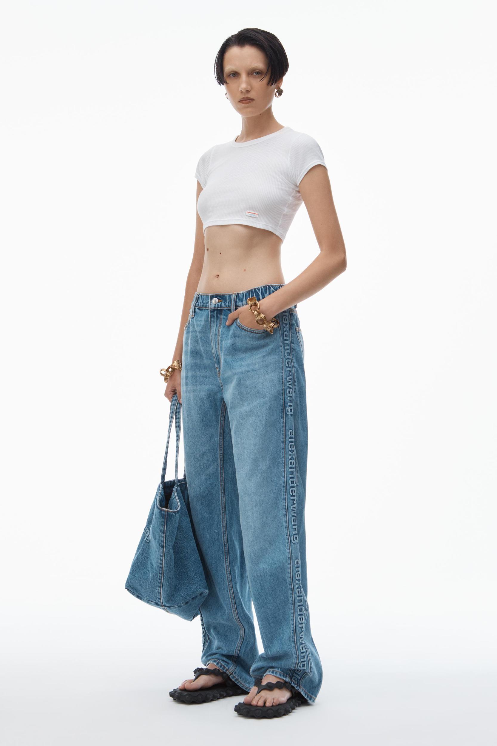 Logo-embossed Balloon Jeans Product Image