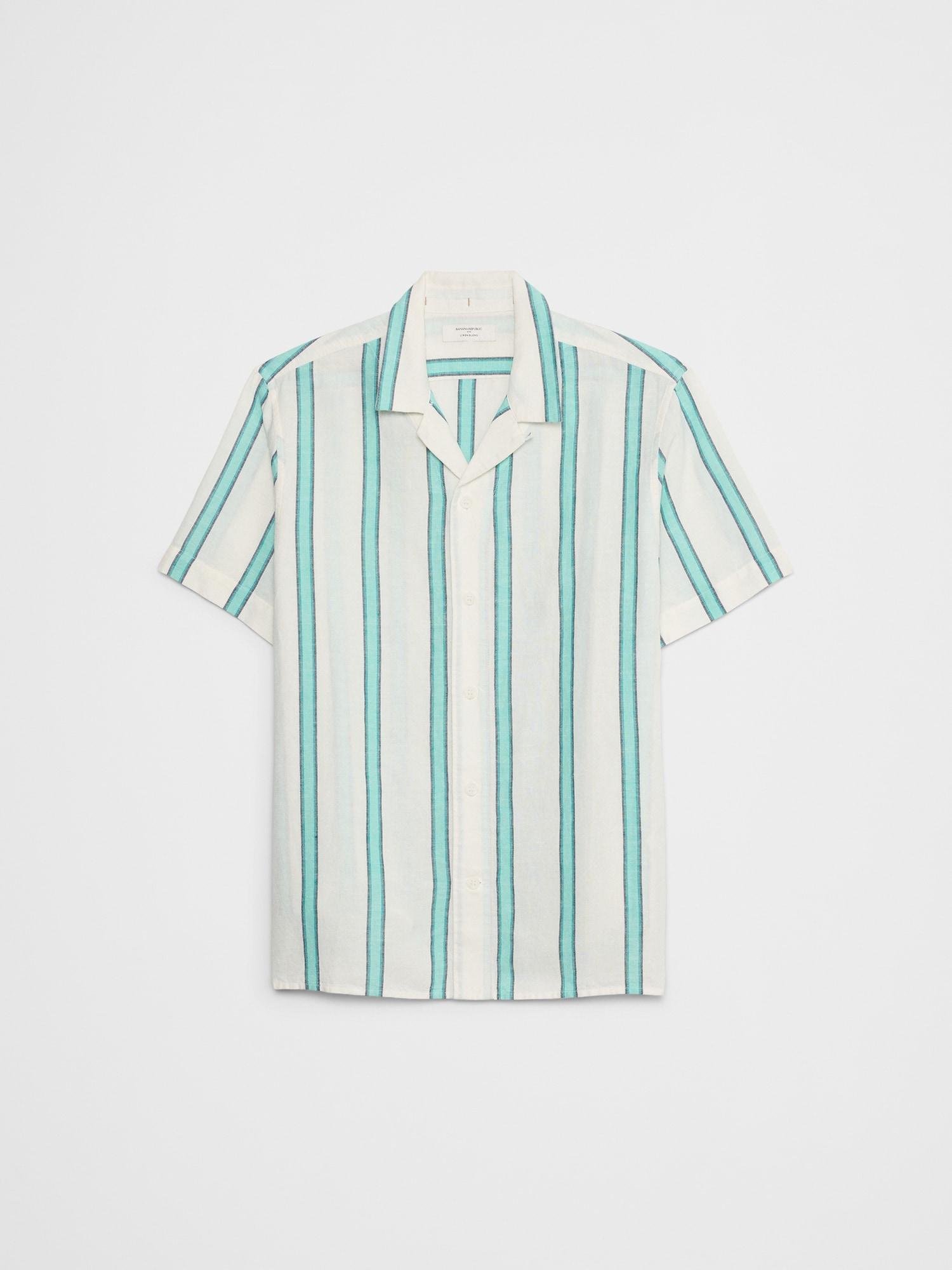 Linen-Blend Resort Shirt Product Image