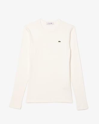 Slim Fit Ribbed Cotton T-shirt Product Image