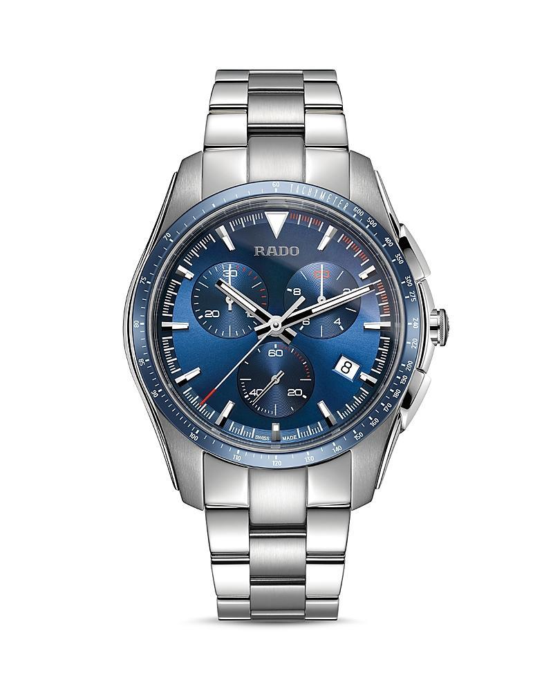 RADO Mens Hyperchrome Chronograph Blue Dial Bracelet Watch Product Image