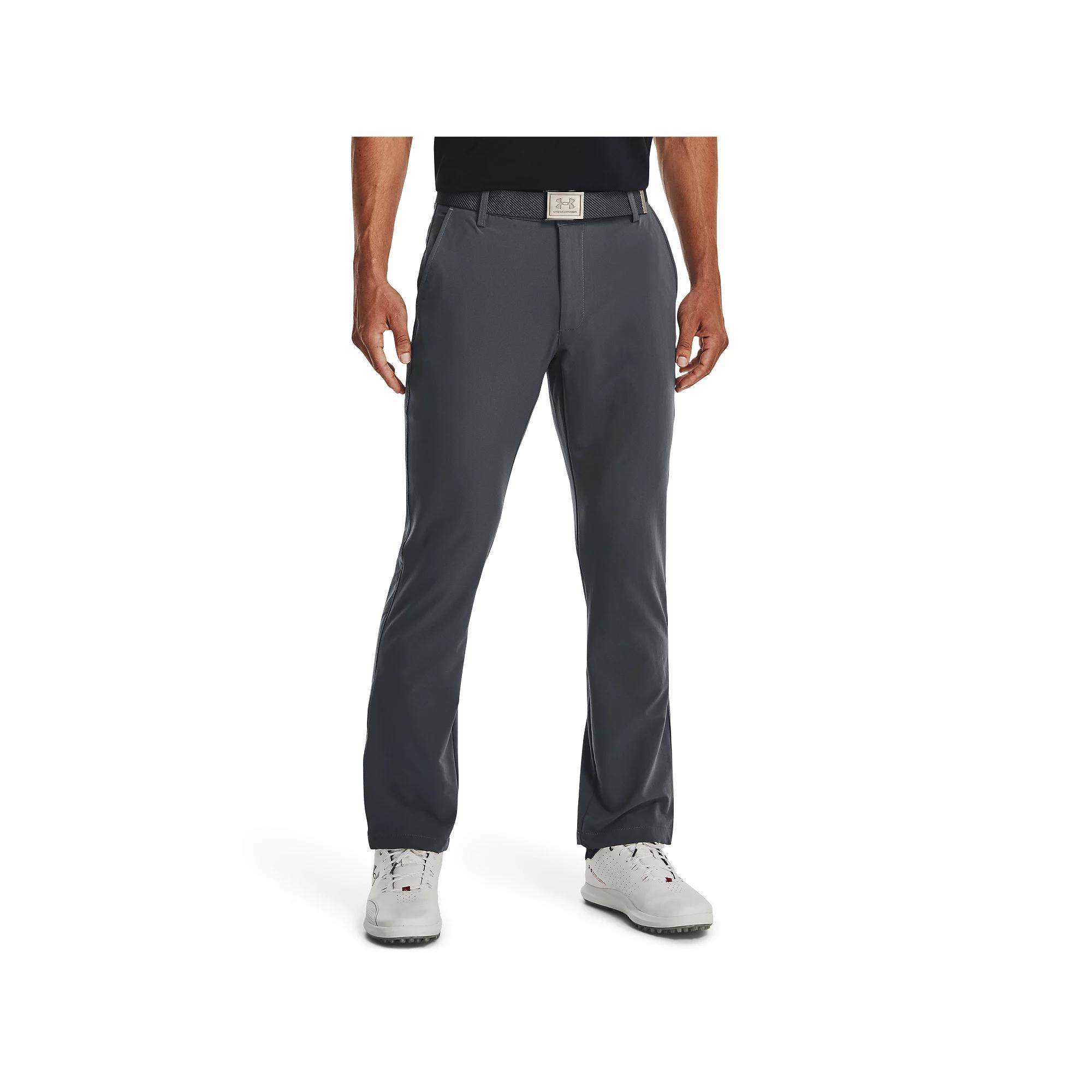 Men's Under Armour Tech Moisture-Wicking Golf Pants, Size: 38X30, Black Navy Product Image
