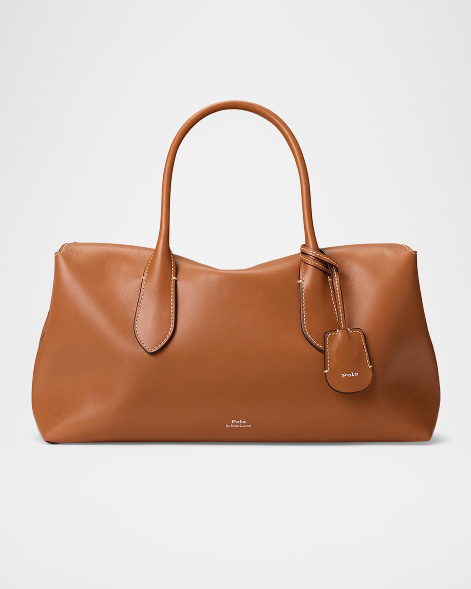 Bellport Medium Smooth Leather Satchel Bag Product Image