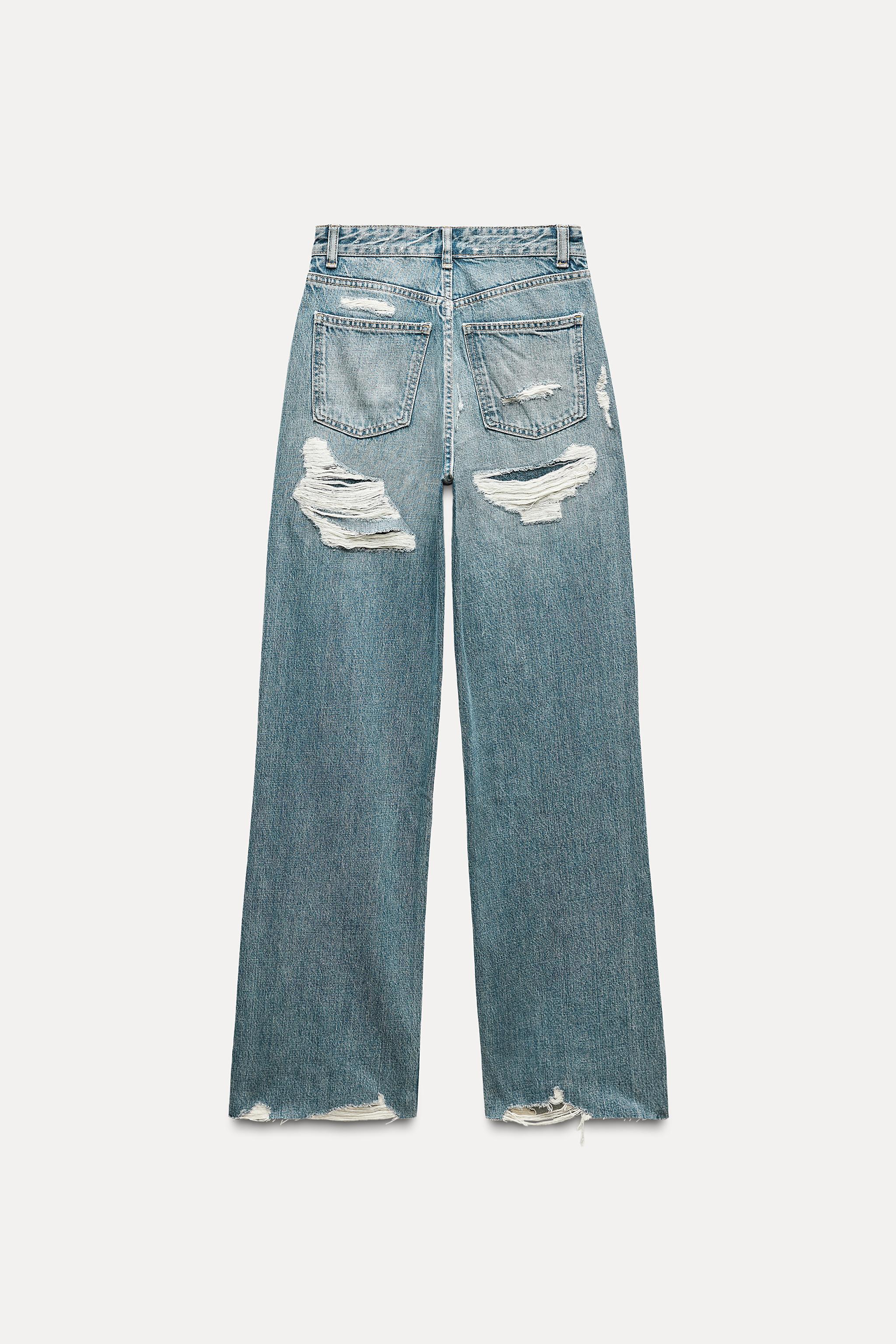 FULL LENGTH TRF HIGH RISE WIDE LEG JEANS Product Image