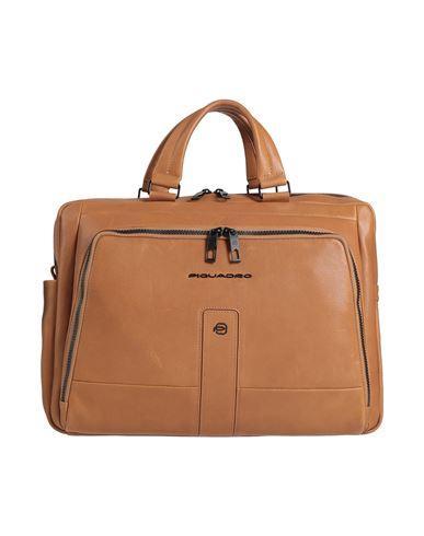 PIQUADRO Man Handbag Tan Size - Cow Leather, Eva (ethylene - Vinyl - Acetate), Nylon, Polyester, Met In Brown Product Image