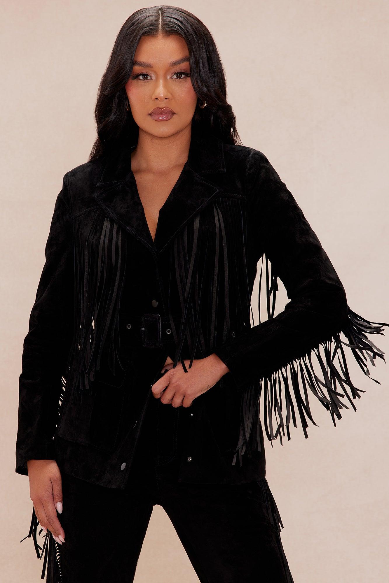 Suede Nashville Jacket - Black Product Image