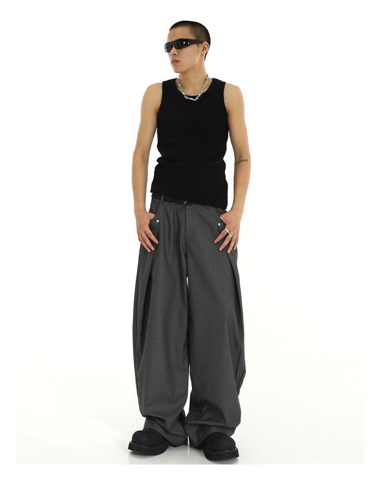 RT No. 9761 FOLDED WIDE PANTS Product Image