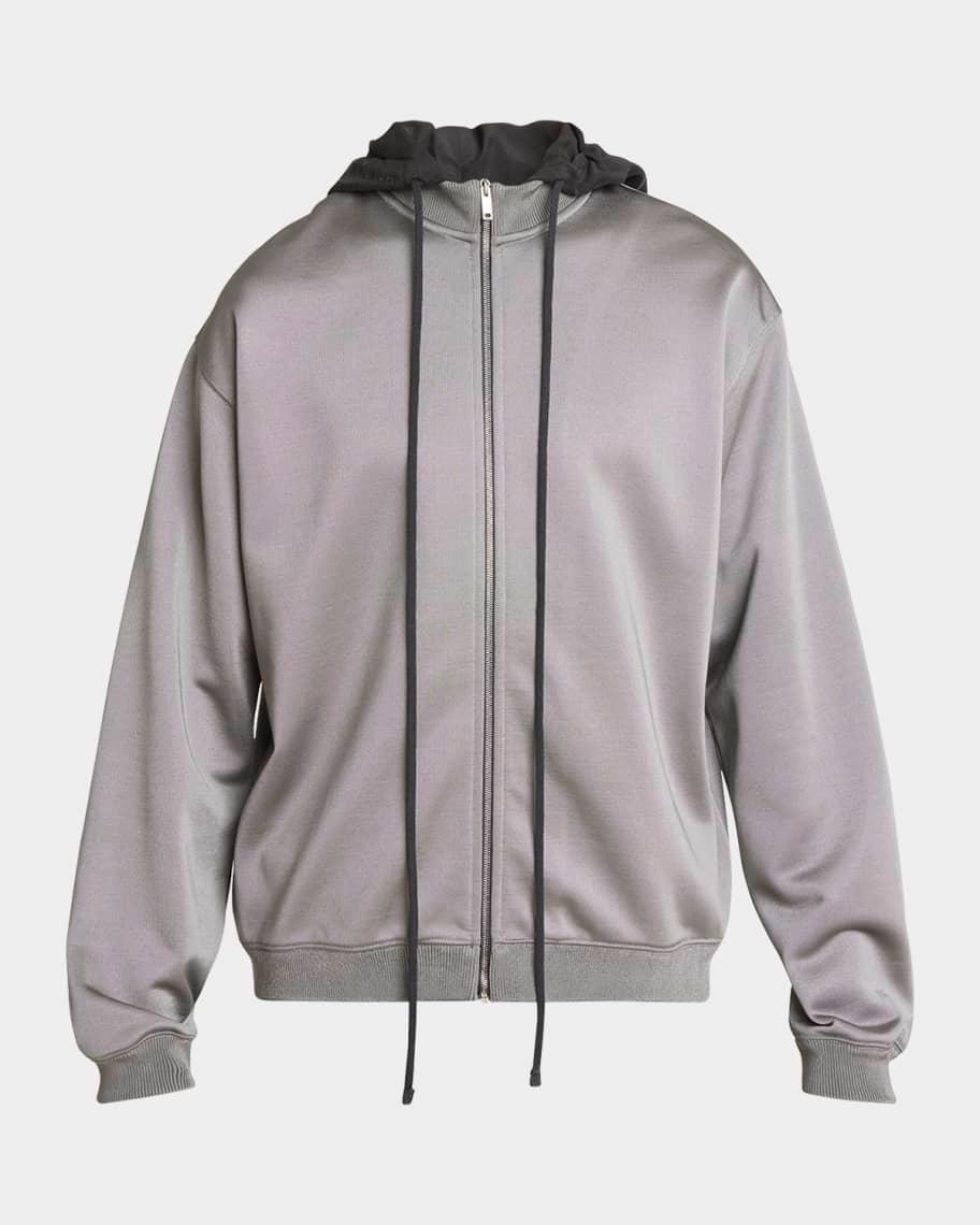 Men's Zip-Front Drawstring Hoodie Product Image