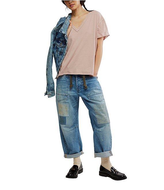 Free People Nina V-Neck Short Sleeve Tee Product Image