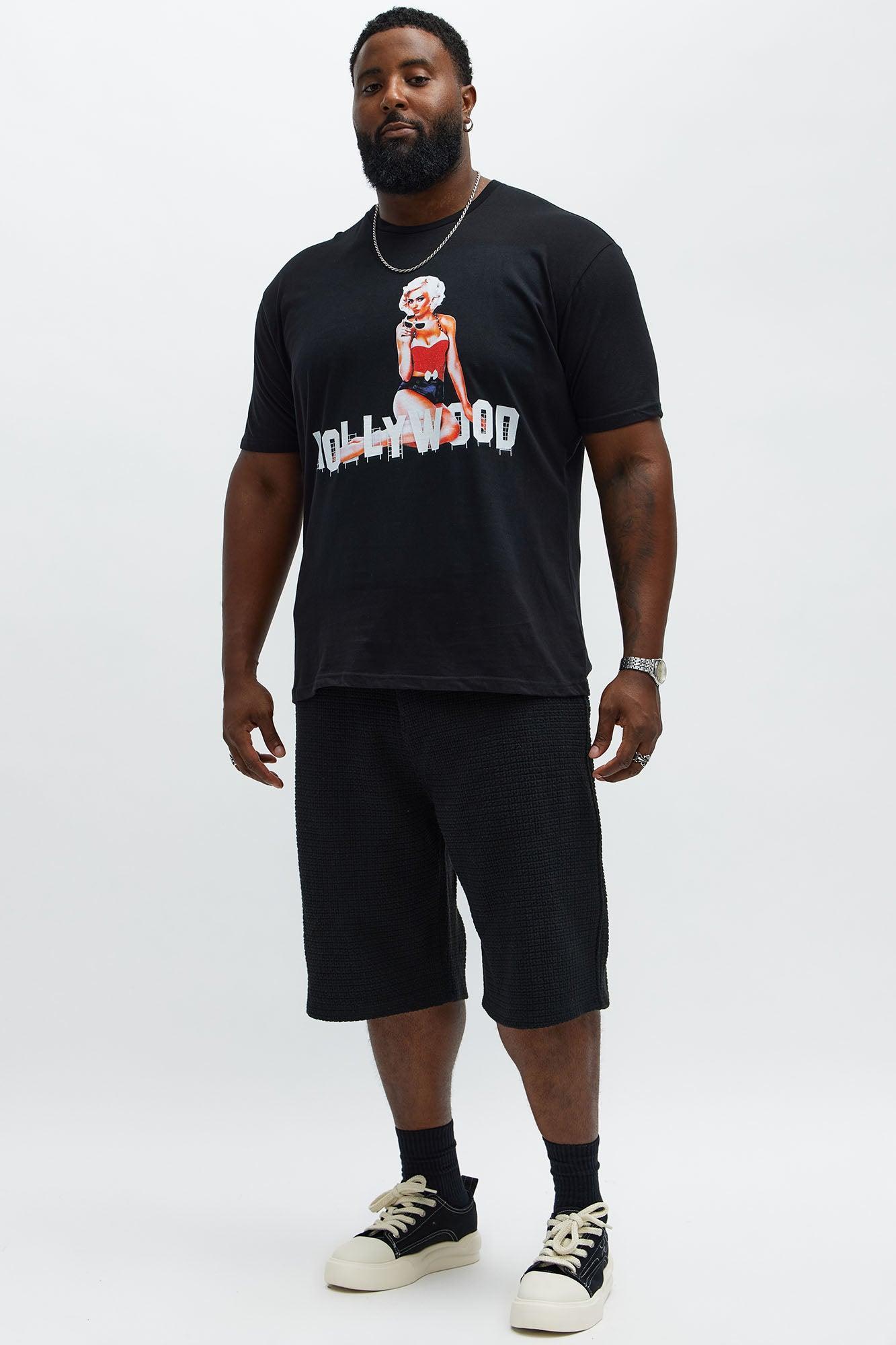 Hollywood Pin-Up Short Sleeve Tee - Black Product Image