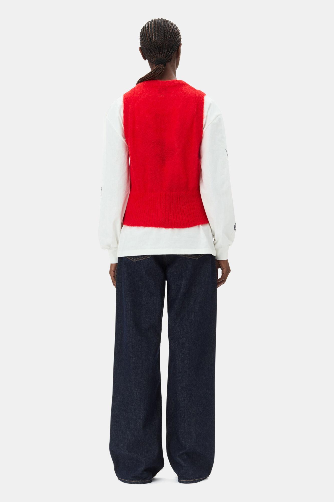 Red Tie String Vest Product Image