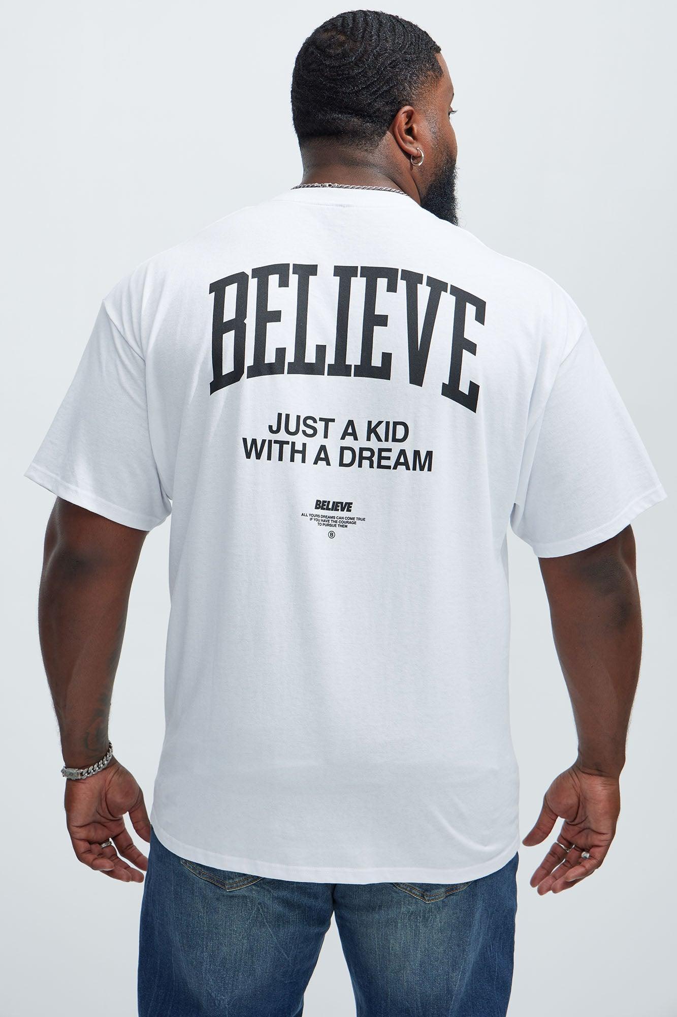 Just A Kid With A Dream Short Sleeve Tee - White Product Image