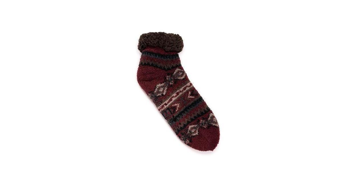 Men's MUK LUKS Refined Cozy Shortie Cabin Socks, Size: Small-Medium, Blue Product Image