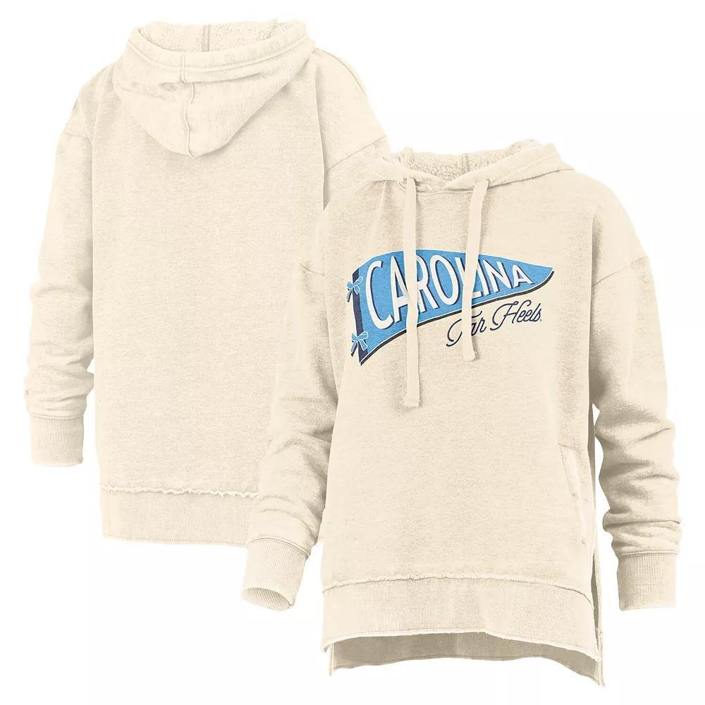 Women's Pressbox  Cream North Carolina Tar Heels Marni Pullover Hoodie, Size: 2XL, Beige Product Image