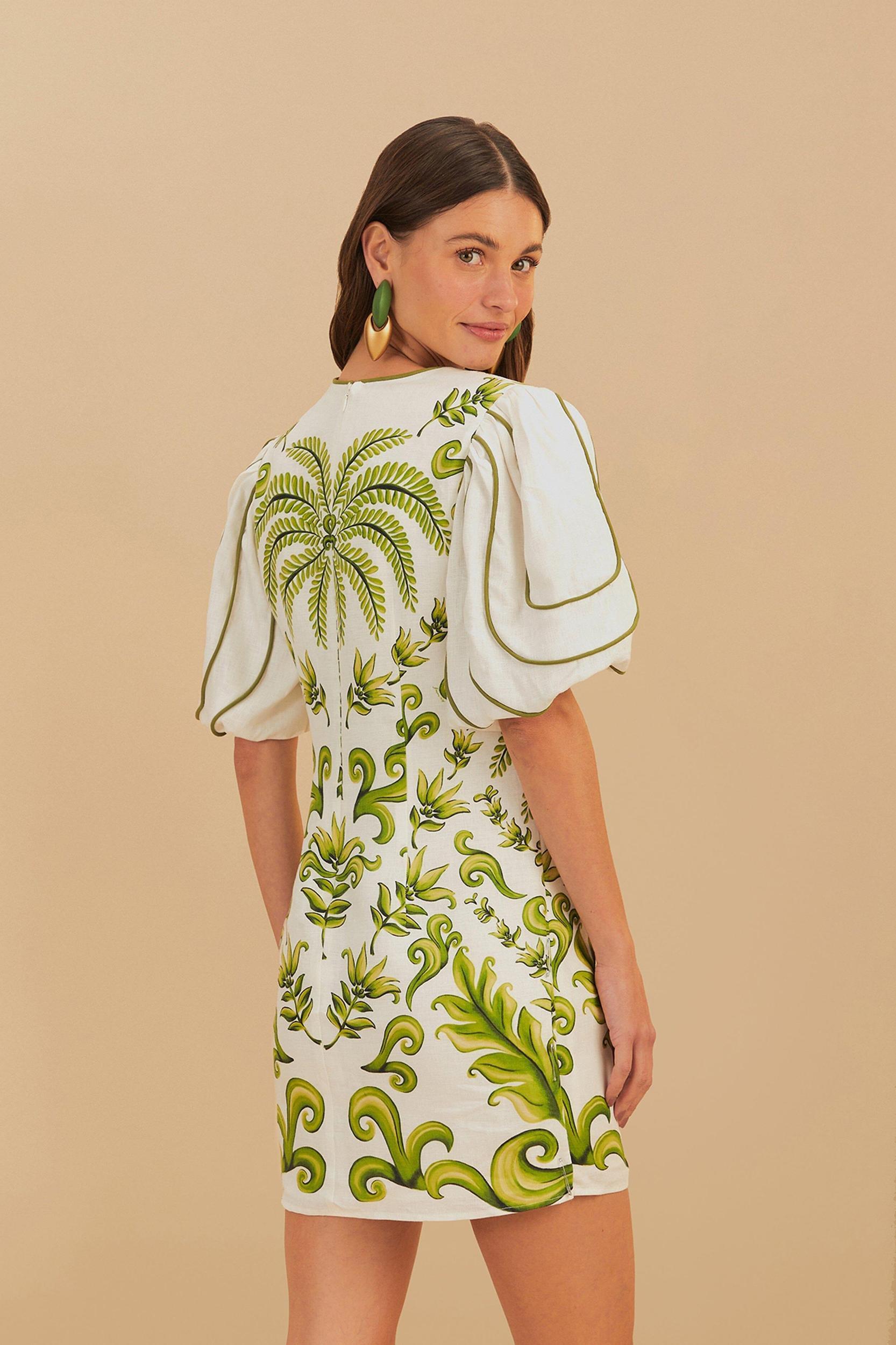 Off-White Milani V Neck Mini Dress, MILANI OFF-WHITE / XS Product Image