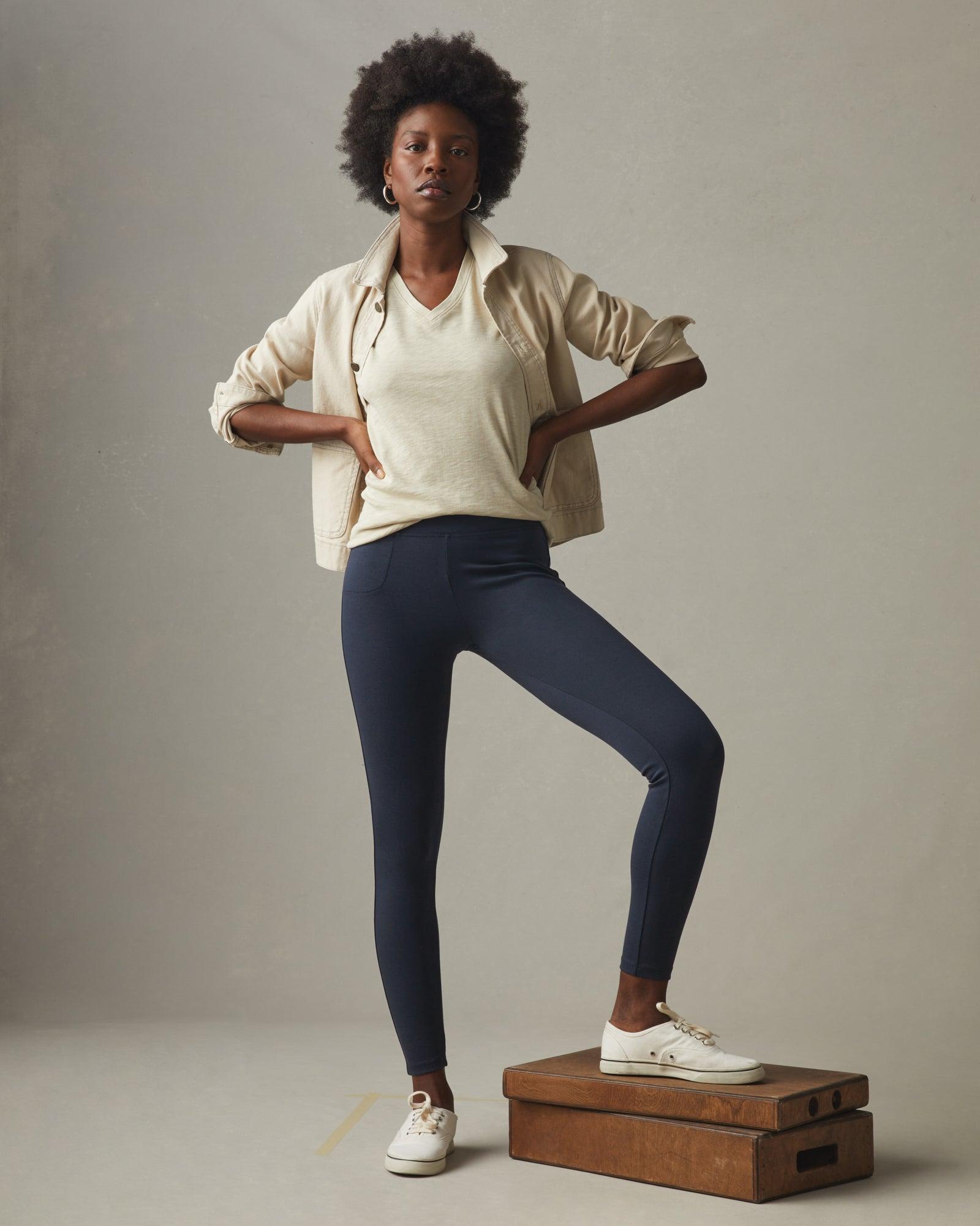 Women's Ponte Slim Pant - Heritage Navy Product Image