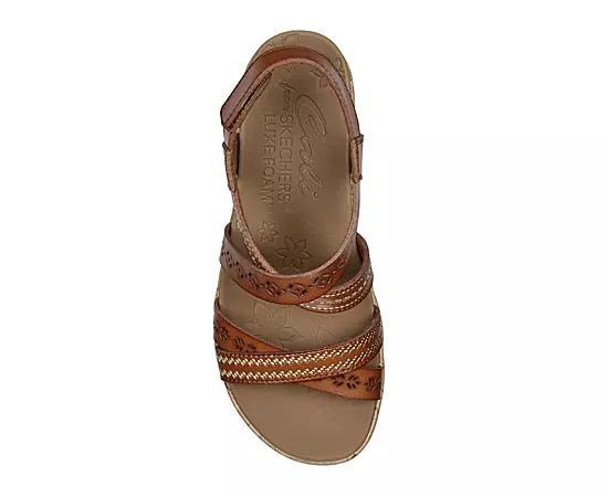 Skechers Cali® Beverlee Delicate Glow Women's Wedge Sandals, Size: 10, Luggage Product Image