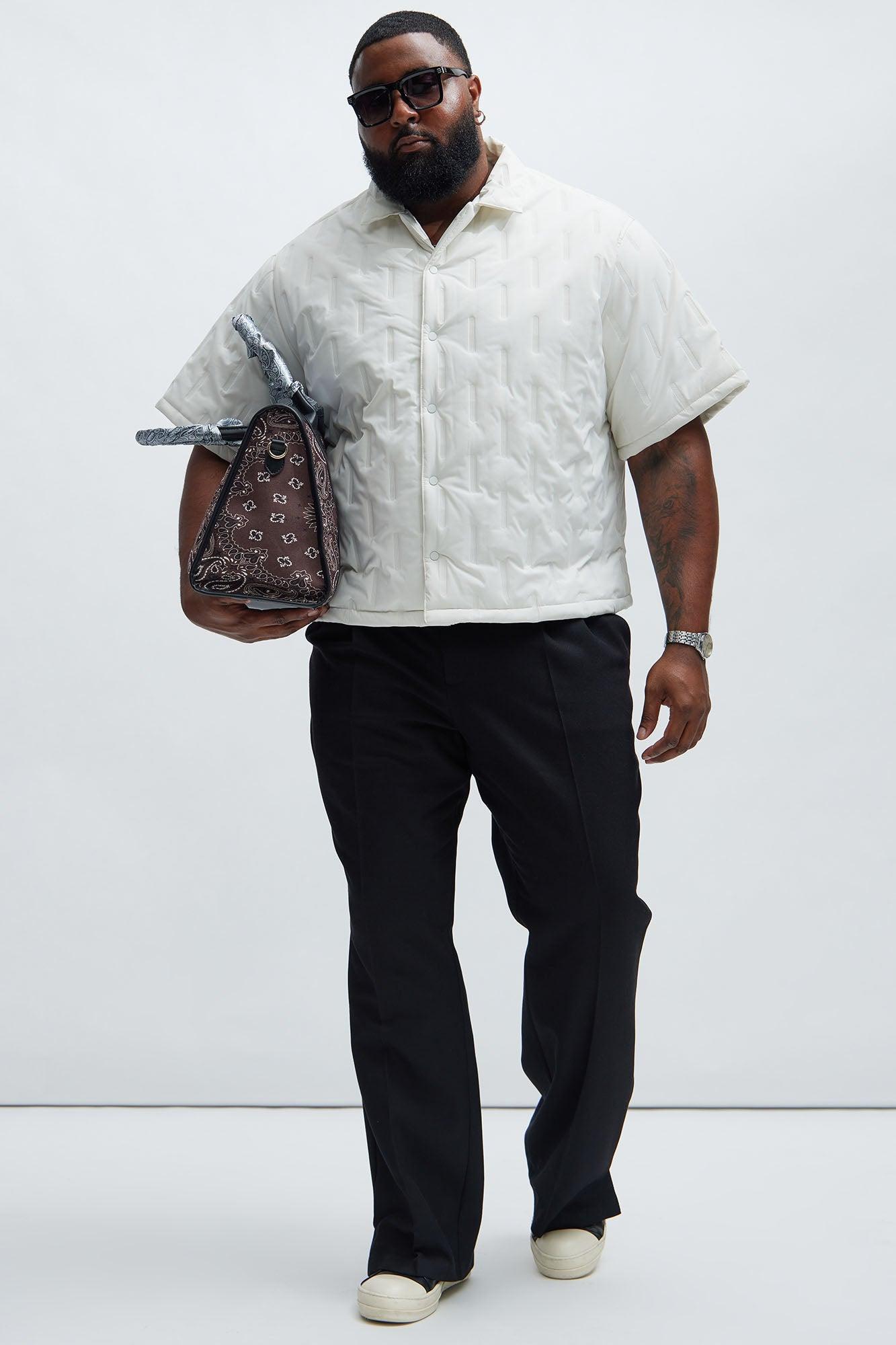 Kona Quilted Nylon Shirt - White Product Image