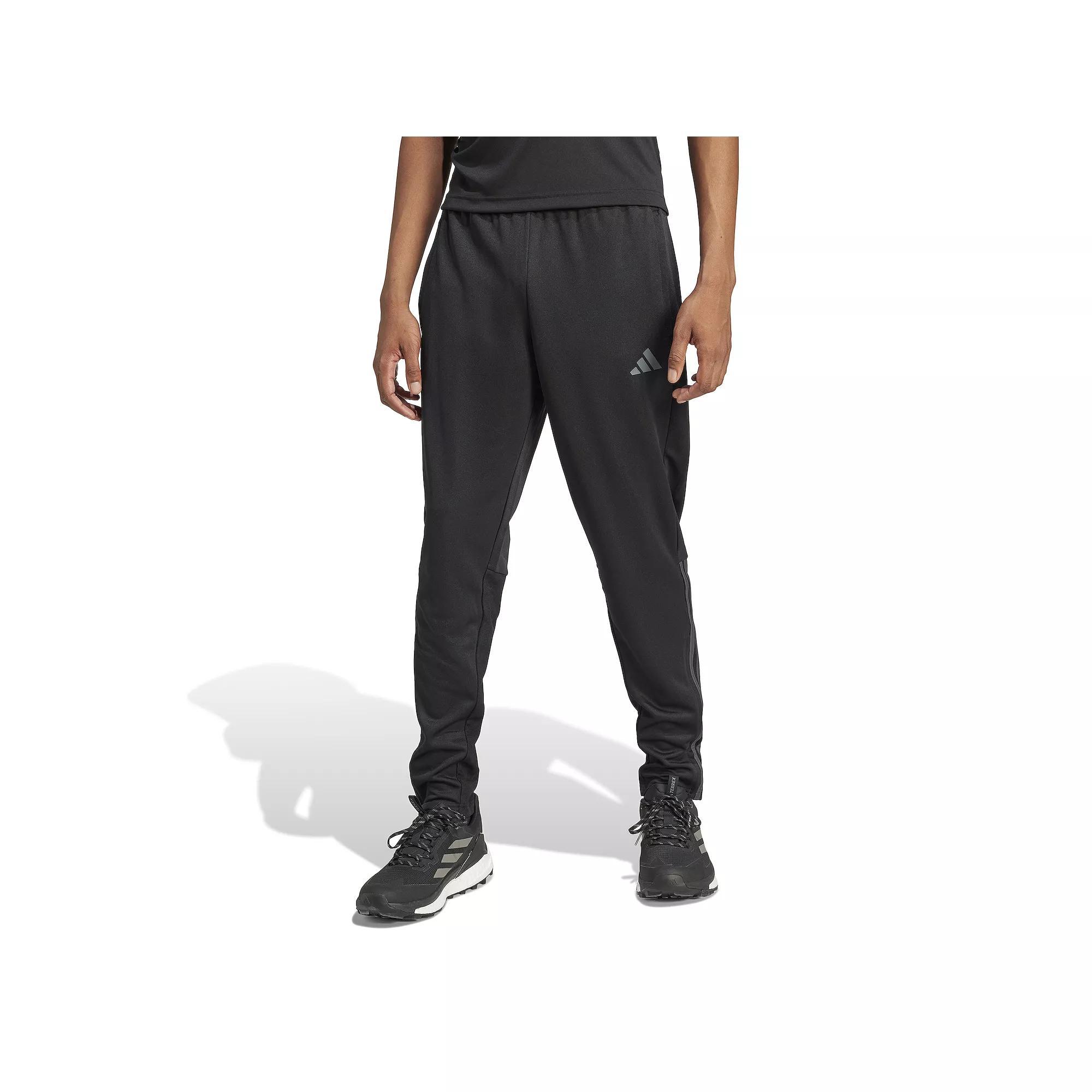Men's adidas Sereno AEROREADY Tapered Pants, Size: Large, Black Gray Six Product Image