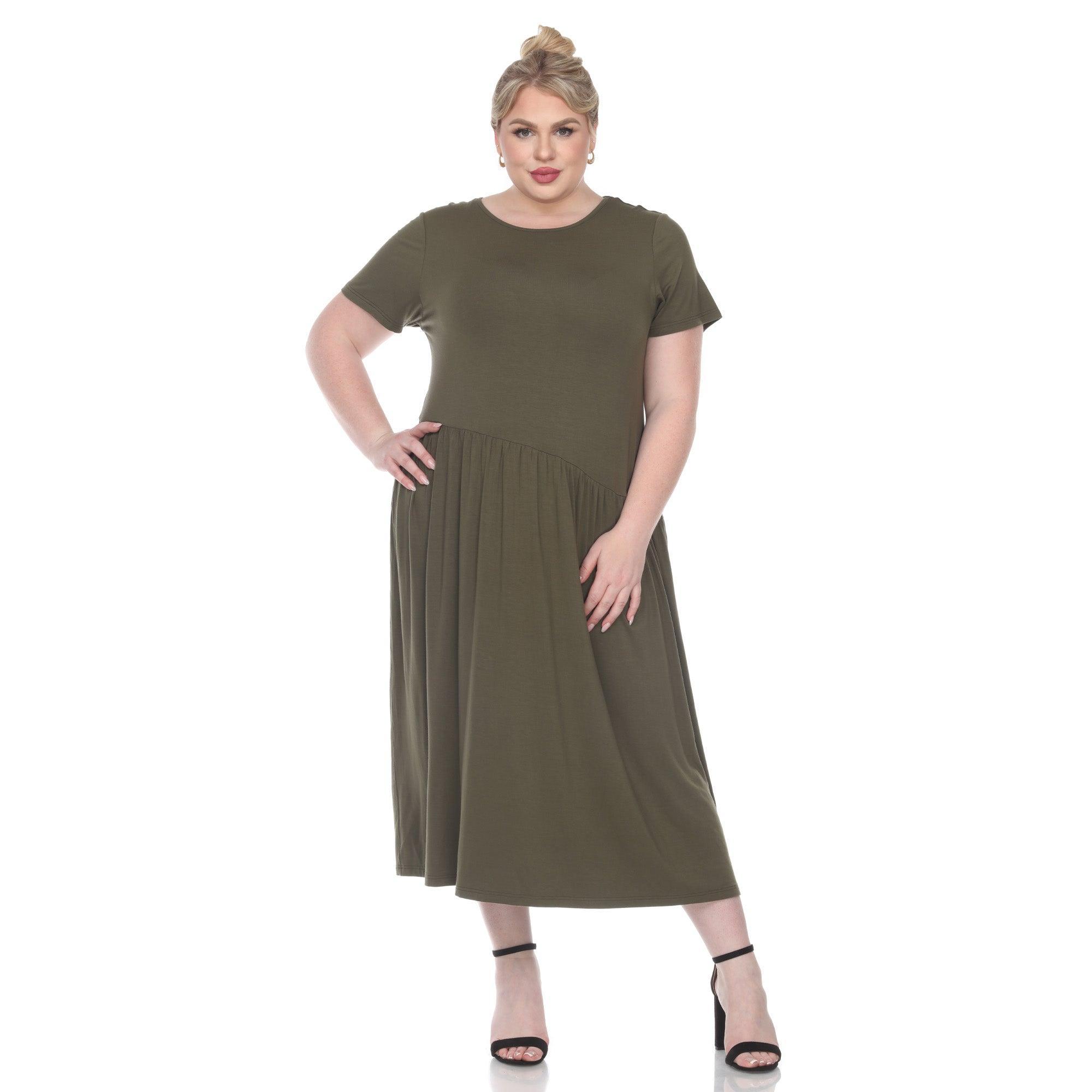 Short Sleeves Maxi Dress - Plus Product Image