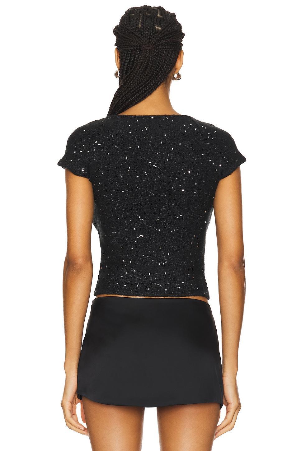 Miki Sequin Knit Top GUIZIO Product Image