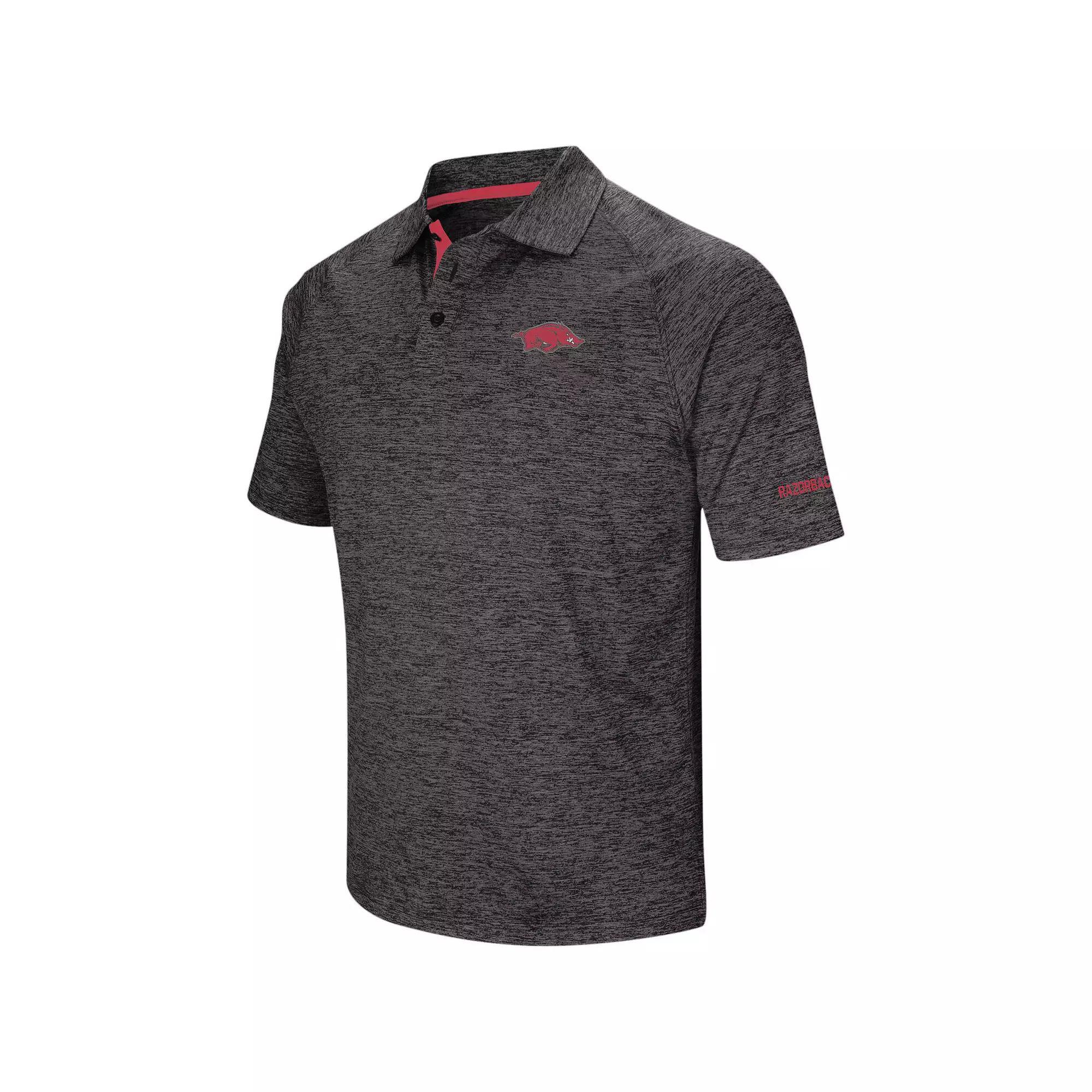 Men's Colosseum Black Indiana Hoosiers Big & Tall Down Swing Polo, Size: 6XB Product Image